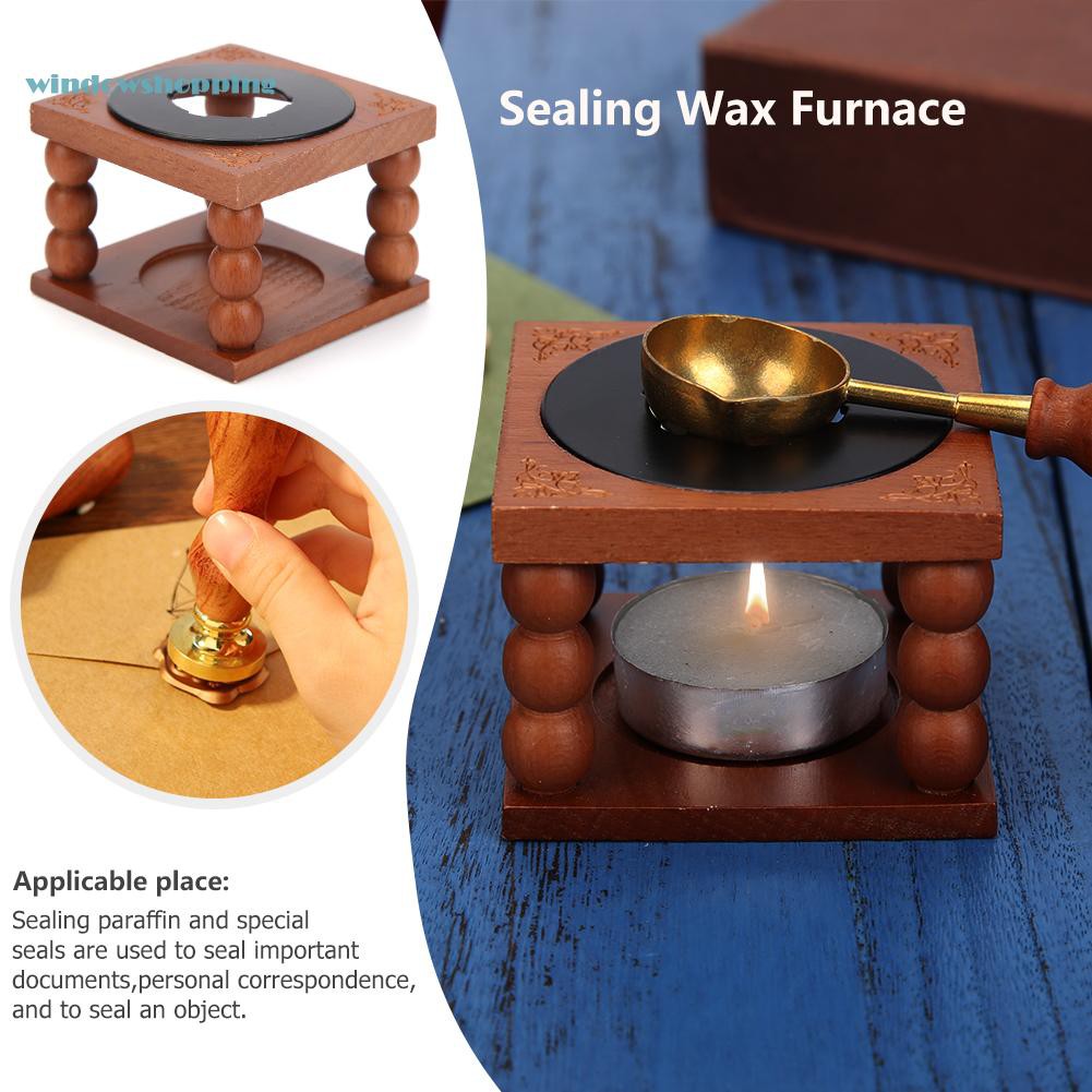 windowshopping Retro Fire Wax Seal Stamp Metal Wax Stick Sealing Wax Furnace Stove Pot
