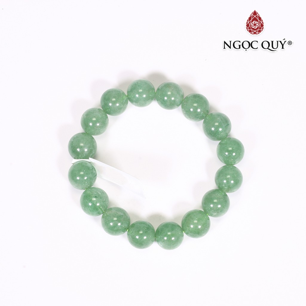 Vòng tay thạch anh dâu xanh strawberry quartz - Ngọc Quý