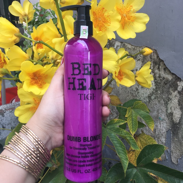 DẦU GỘI KHỬ VÀNG VÀ GIỮ MÀU TÓC NHUỘM TONE ẤM TIGI BEDHEAD DUMBLOND 400ml