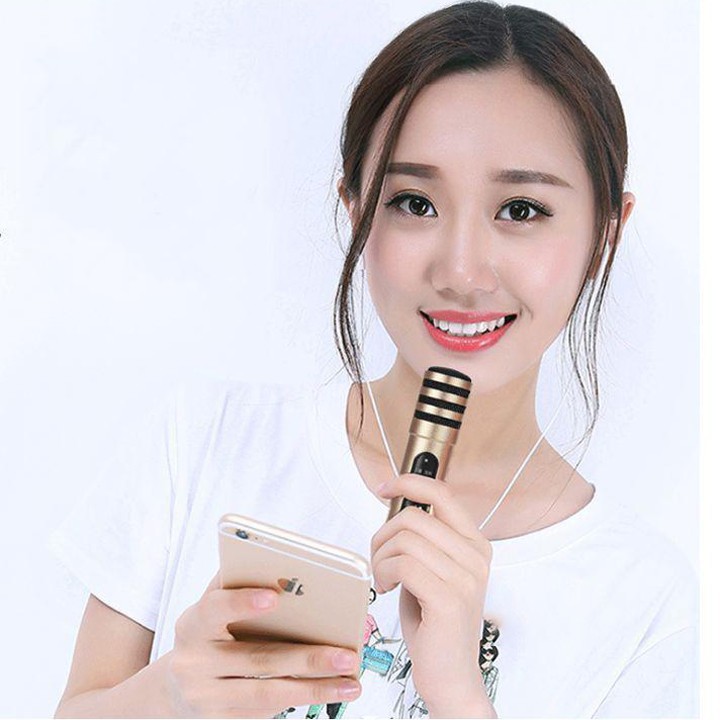 Micro Thu Âm Karaoke Live Stream C7 Loại Cao Cấp Tích Hợp Sẵn Sound Card Kèm Tai Phone