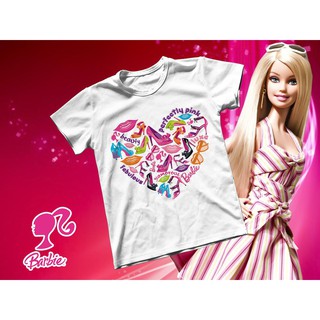 Áo thun Cotton Unisex - Movie - Barbie - Trái tim Barbie