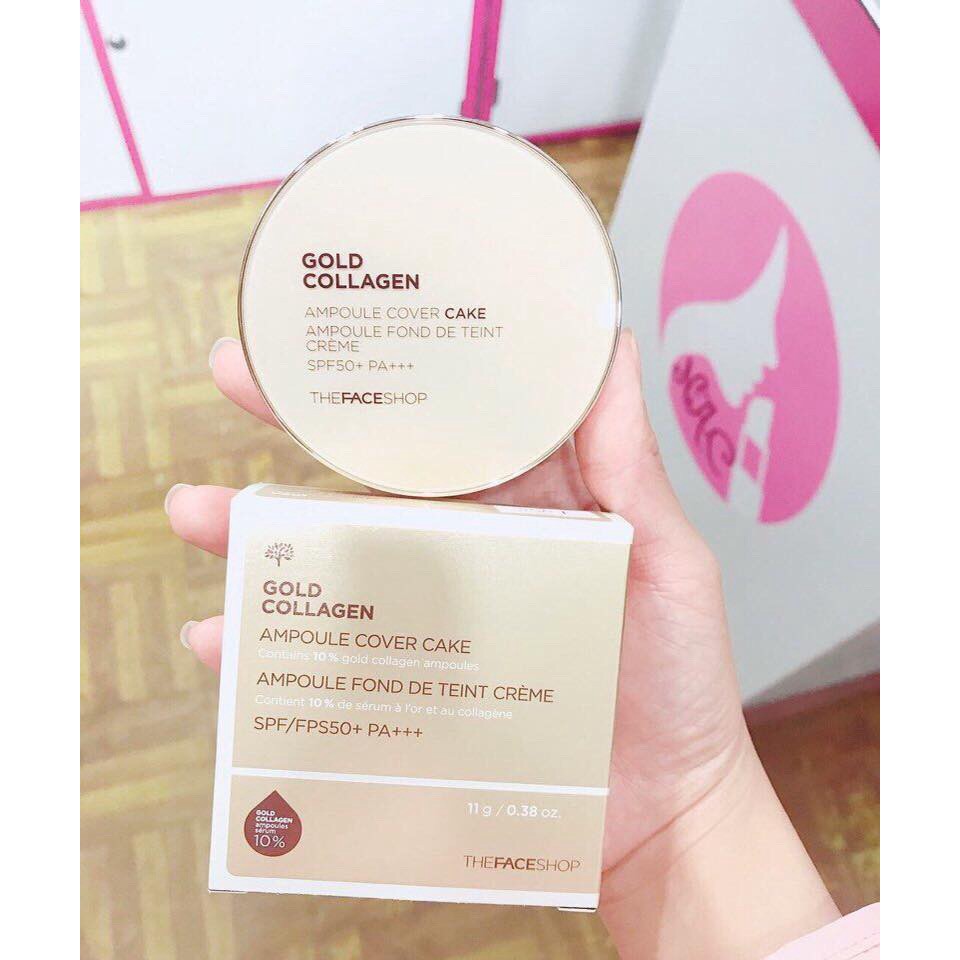 Phấn GOLD COLLAGEN AMPOULE COVER CAKE SPF50+ PA+++