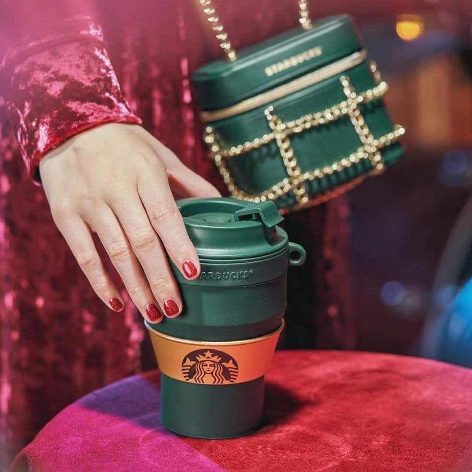 Set bình và túi Starbucks chính hãng