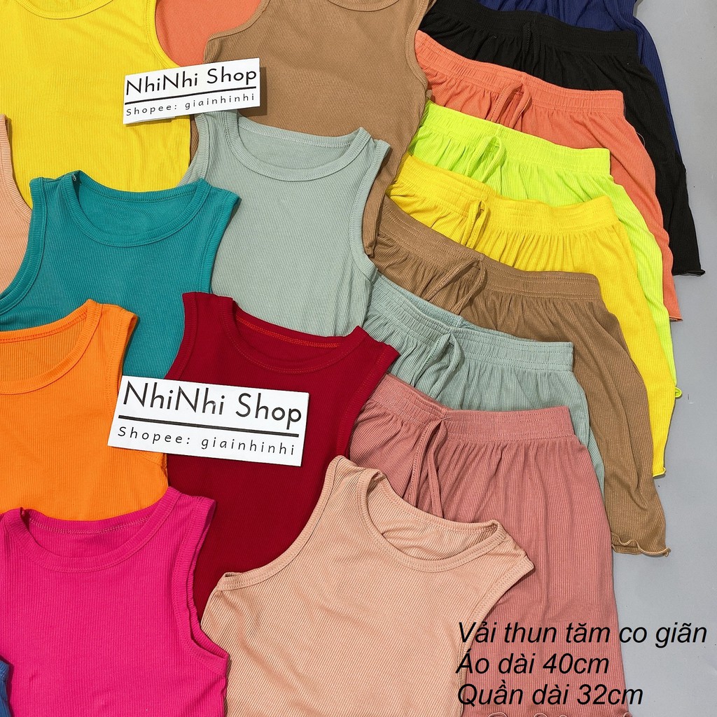 Bộ ngủ sát nách thun tăm, Sét đồ ngủ sexxy co giãn chất mát lạnh BN0089 - NhiNhi Shop | BigBuy360 - bigbuy360.vn