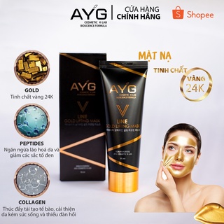 Mặt nạ tinh chất vàng 24k ayg vline - ayg vline gold lifting mask
