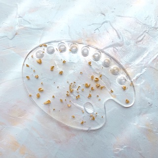 Palette/ bảng pha màu resin hoa cúc/ nghệ thuật, trang trí