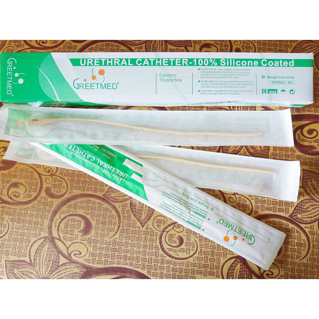 1 Dây truyền Silicone mềm GREETMED® 1 nhánh Nelaton Fr14 thải độc đại tràng cà phê_ống thông tiểu