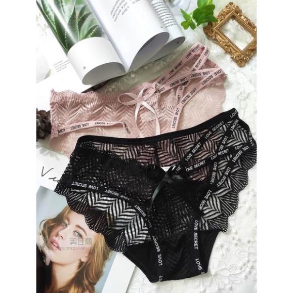 Quần Lót Nữ Softie ❤️Quần Lót Ren Su Đan Hông cao cấp mềm mại sexy gợi cảm 9029