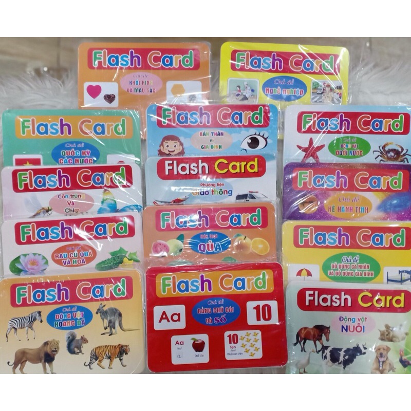 Bộ thẻ học thông minh cho bé - flashcard - 256 thẻ