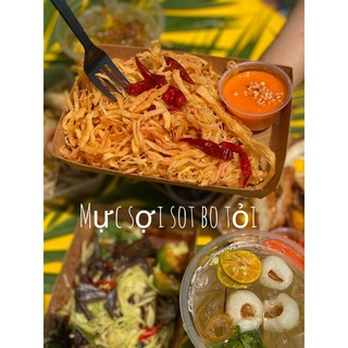 Mực sợi sốt bơ tỏi hũ 300gr