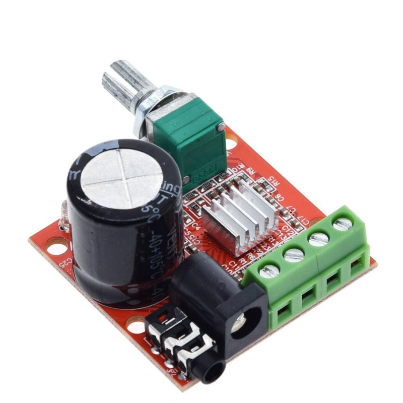 Bảng mạch khuếch đại âm thanh nổi 12V Mini Hi-Fi PAM8610 2X10W Kênh kép loại D 10W + 10W