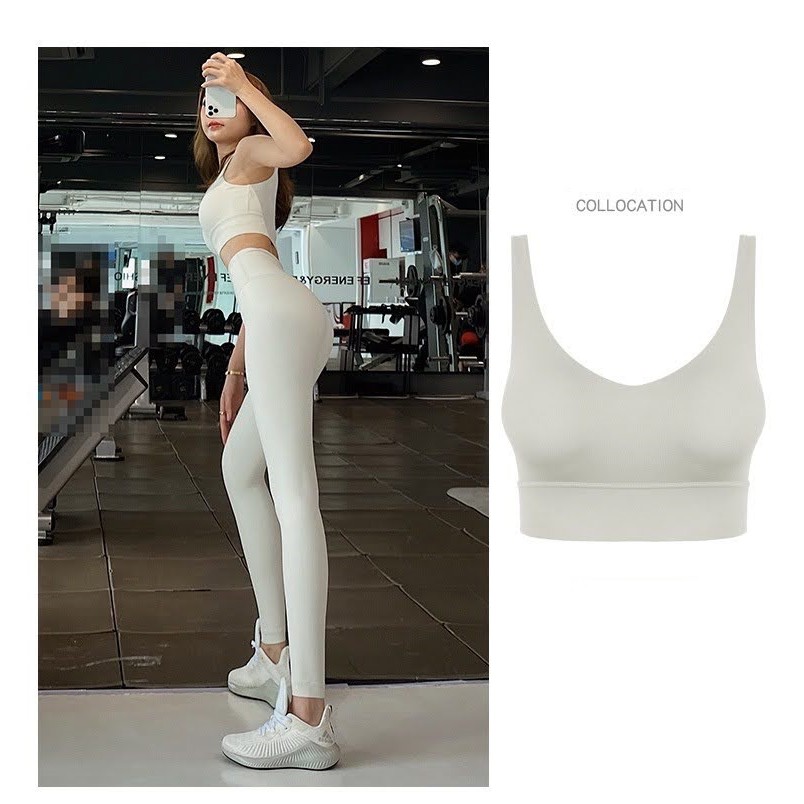 Bộ tập gym nữ Bộ đồ tập thể thao nữ ❤️SIÊU XỊN❤️ thun poly mịn co giãn cạp cao gen bụng áo bra có mút nâng ngực 𝐆𝐘𝐌𝐒𝐓𝐎𝐑𝐄