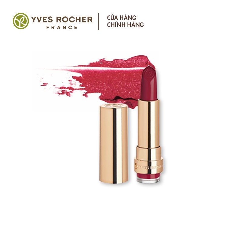 Son Lì Yves Rocher Grand Rouge Lipstick Satin 119 Radiant Red 3.7g