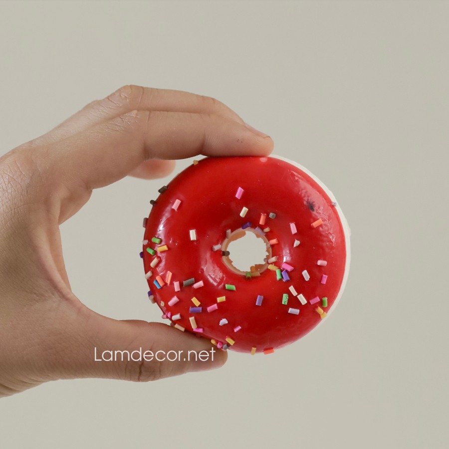 Mô Hình Bánh Donut Giả Trang Trí Siêu Xinh