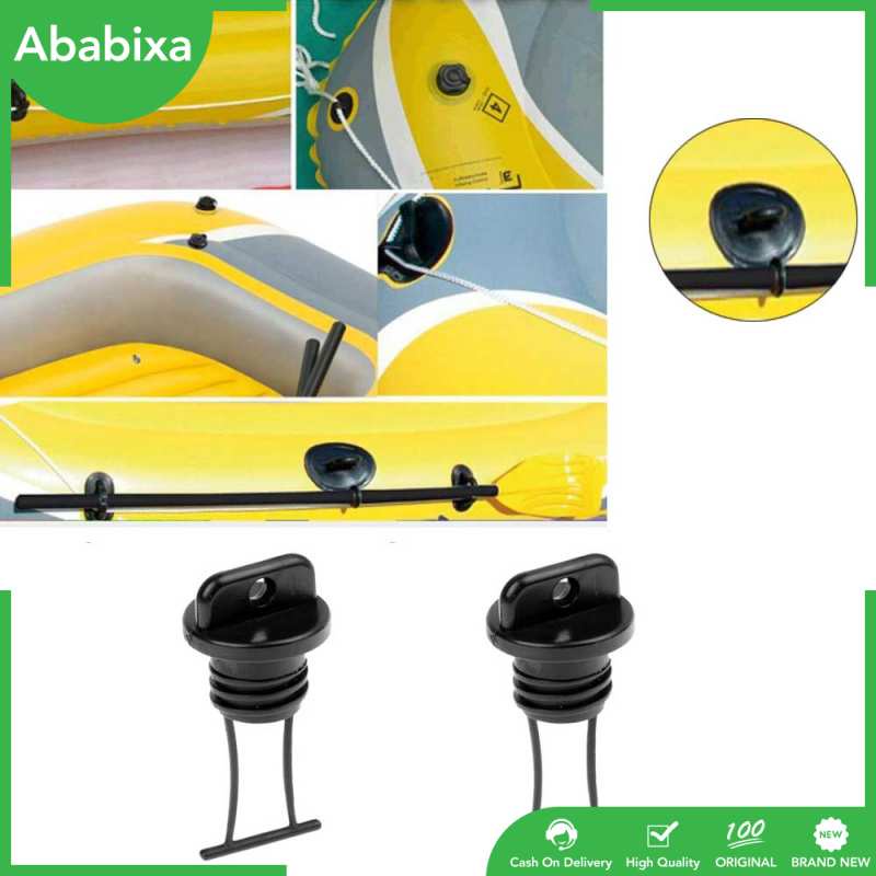 Set 4 Nút Chặn Lỗ Thoát Nước Bằng Nhựa Màu Đen Thông Dụng Cho Thuyền Kayak / Ca Nô