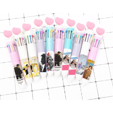 Bút bấm 10 màu bút sơn tùng mtp BNMI18 bút nhiều màu cute bút 10 màu dễ thương