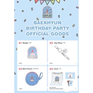 {SM official - Có sẵn} EXO BBH ~ Birthday party goods: Set đồ sinh nhật 2019 (Nguyên seal )