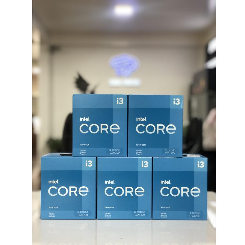 CPU Intel Core i3-10105F(3.7GHz turbo up to 4.4Ghz, 4 nhân 8 luồng, 6MB Cache, 65W)-Socket Intel LGA 1200 (Box BH 36T)