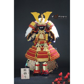 Búp bê Samurai , búp bê Nhật Bản . Y5 ĐỎ VÀNG HỘT