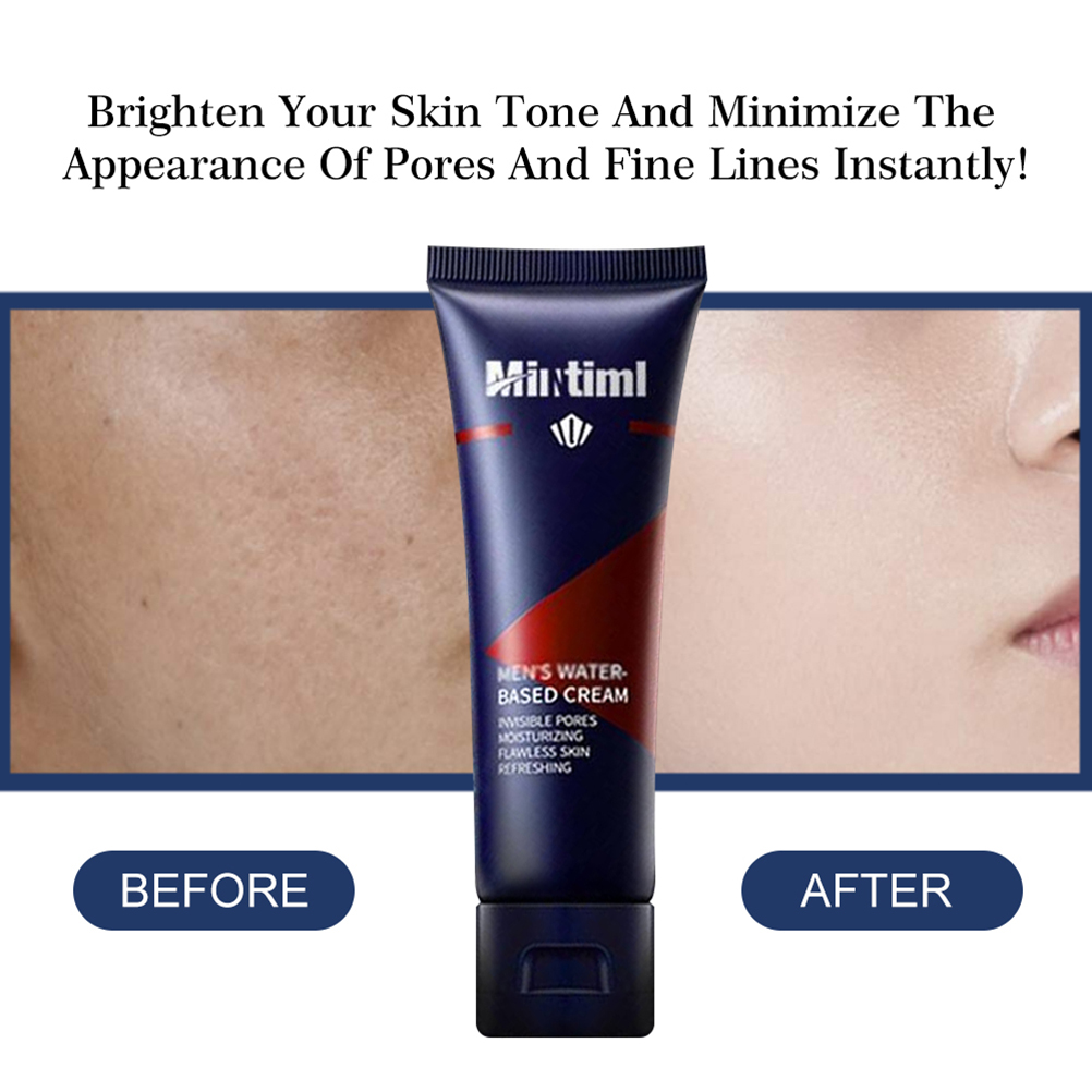 Men's Revitalising Nourishing Tone Up BB Cream Tone-Up Enhancer BB Cream Face Moisturizer Cream for All Skin Types