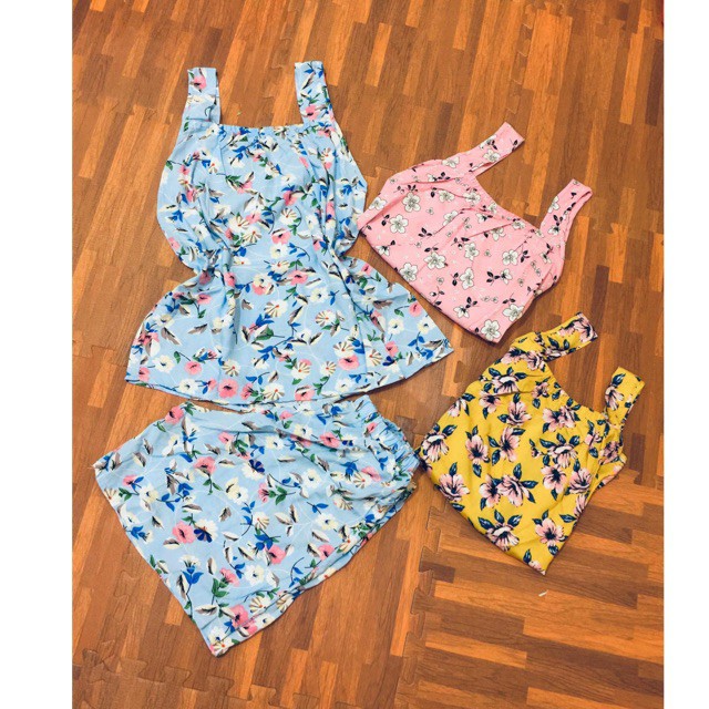 Đồ bộ đùi lanh, bộ đồ ngủ nữ[FREESHIP] đồ lanh đùi dây bảng, vải dầy,mền mịn,mặc mát, thấm hút mồ hôisize 45-65kg
