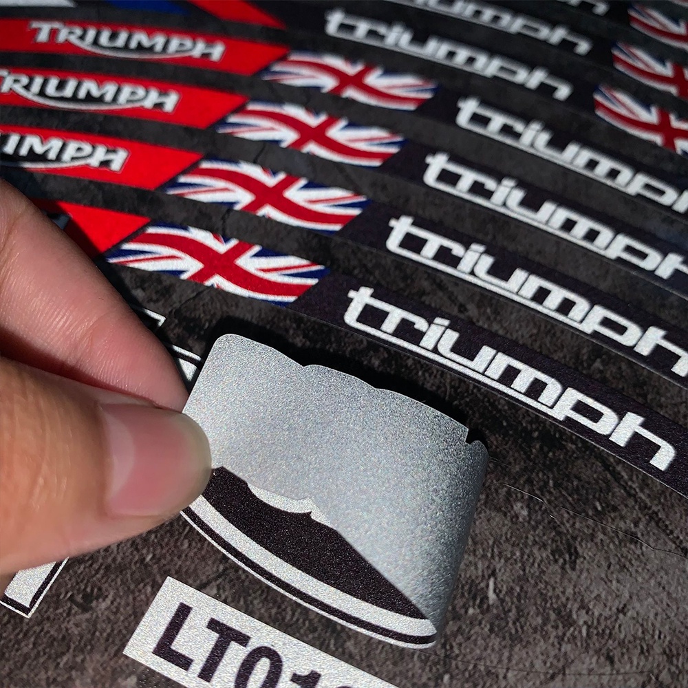 16 Miếng Dán Vành Bánh Xe Phản Quang Cho Xe Máy Triumph
