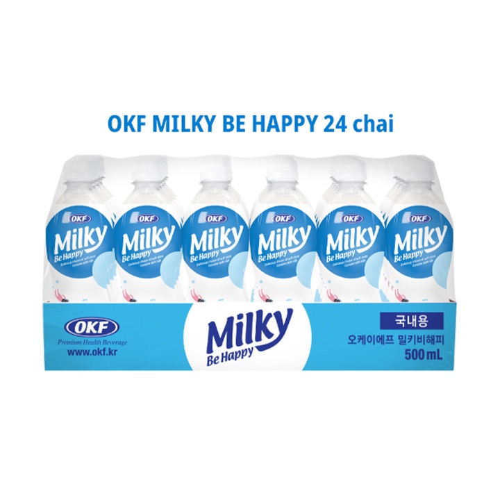 Nước Uống Có Ga OKF Milky Be Happy 500ml