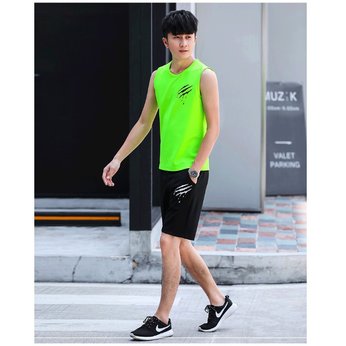 [Mã FASHIONMALLT4 giảm 15% tối đa 30K đơn 150k] Bộ quần áo thể thao tập GYM BTN018 ASALA