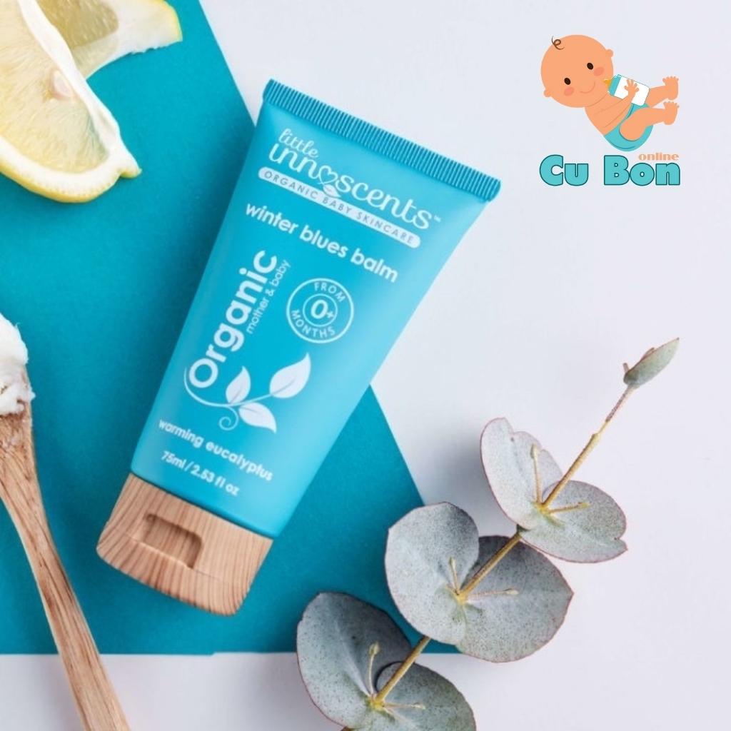 Dầu ấm ngực cho bé từ sơ sinh Little Unn Scents Organic 75ml của úc giúp chống cảm cho bé yêu Sơ sinh 0m+ sức đề kháng