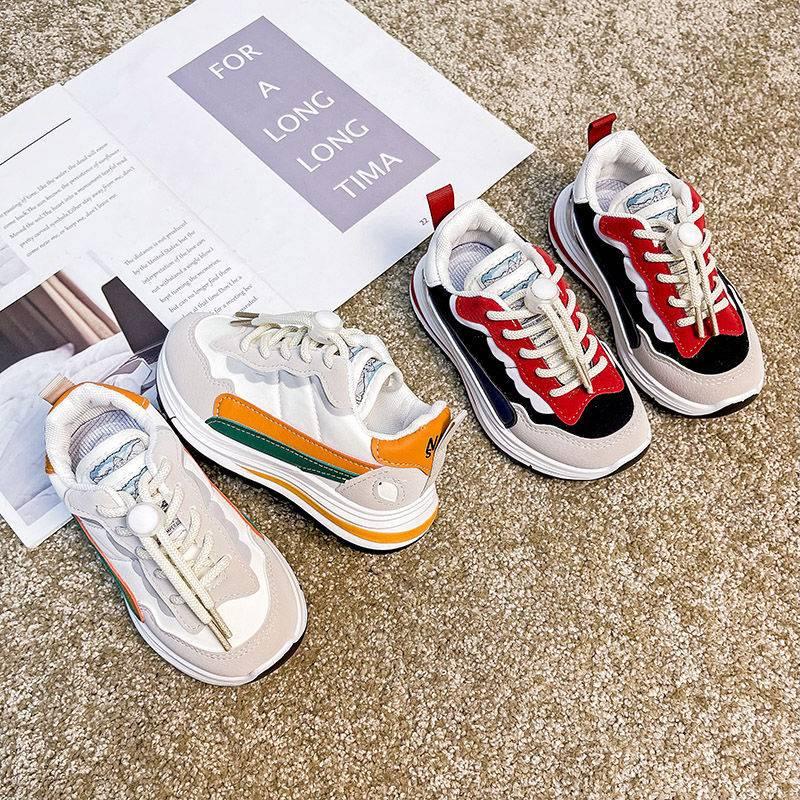 Giày Thể Thao Cột Dây Đế Dày Thoải Mái Chống Trượt Thời Trang Xuân Thu Cho Bé