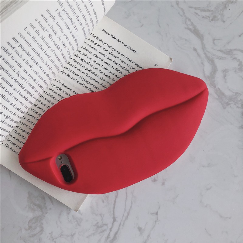 Ốp Điện Thoại Silicon Mềm Hình Đôi Môi 3d Cho iphone 15promax 14promax 13promax x xs max xr 7 8 plus 11 pro max 11 12 12promax