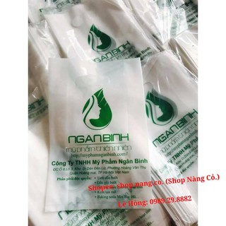 [Chính Hãng] 10 Túi bóng Ngân Bình túi PE trắng sứ, Dẻo dai bền đẹp, size 20x30, Túi bịch nilon bọc đựng hàng, Túi HD
