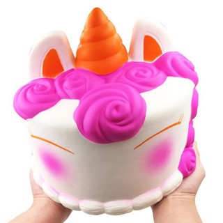 ( hồng) Squishy BÁNH SINH NHẬT SỪNG HỒNG CỰU ĐẠI Khổng Lồ ( Tongkhodochoilc )