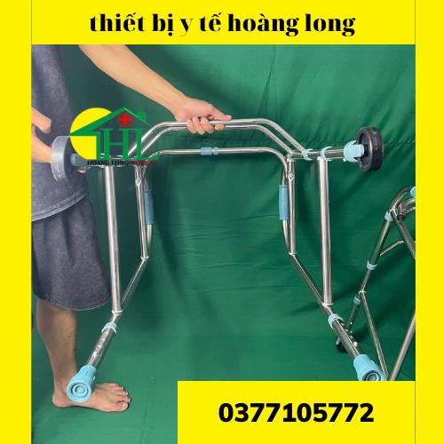 Khung tập đi inox Việt Nam hỗ trợ tập đi cho người già người bị tai biến