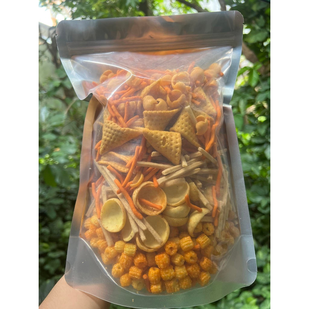500GR SNACK TÁ LẢ BIM BIM MIX NHIỀU VỊ GIÒN TAN