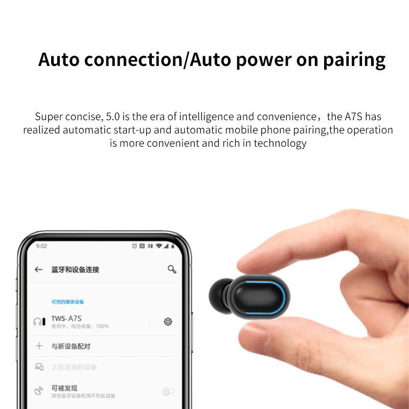 Tai Nghe Nhét Trong Không Dây E7S E6S Bluetooth 5.0 TWS Chống Nước Chống Ồn Cho Xiaomi Android IOS