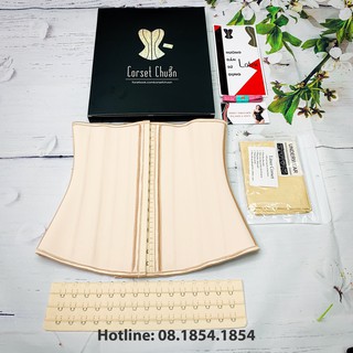 Đai nịt bụng latex 25 xương - Gen nịt bụng Latex chuẩn Hylạp giúp eo săn chắc - Nịt bụng Latex nhập khẩu Hylap