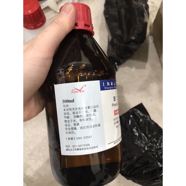 Hoá chất Styrene C8H8 CAS 100-42-5 chai 500ml styren