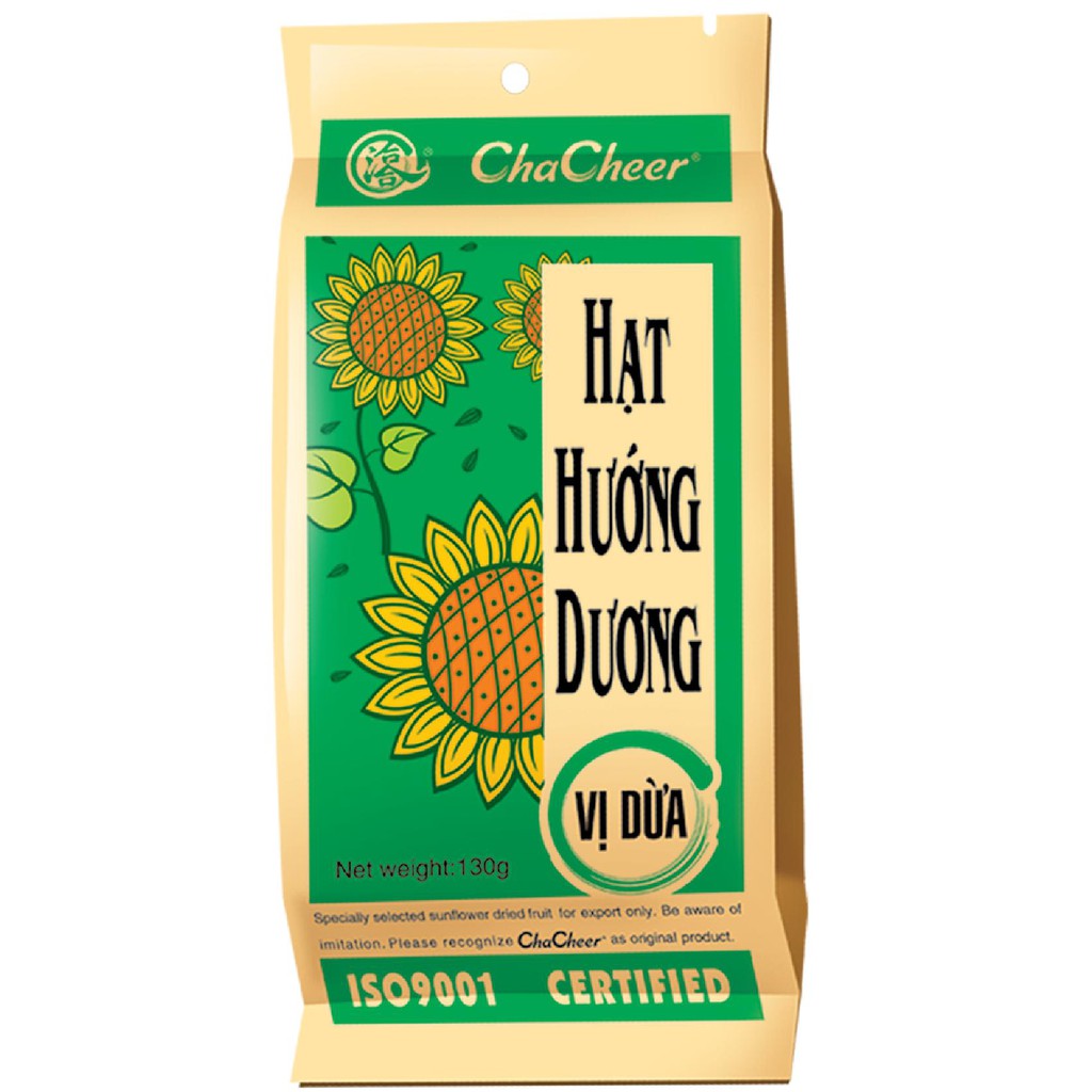HẠT HƯỚNG DƯƠNG CHACHEER NHẬP KHẨU VỊ DỪA 130G