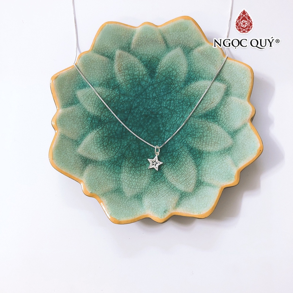 Dây chuyền bạc mặt ngôi sao - Ngọc Quý