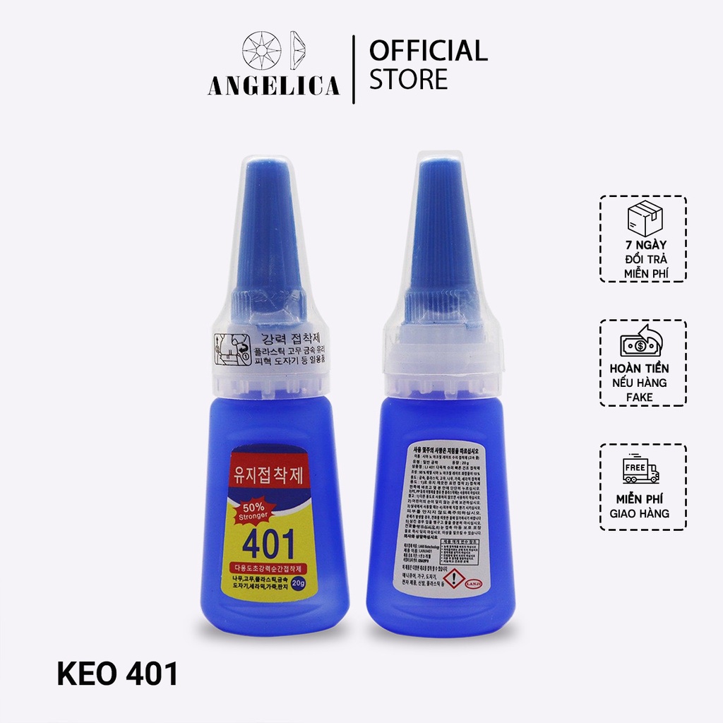 Keo 401 Gắn Dán Móng, Đính Đá Siêu Chắc ANGELICA K401