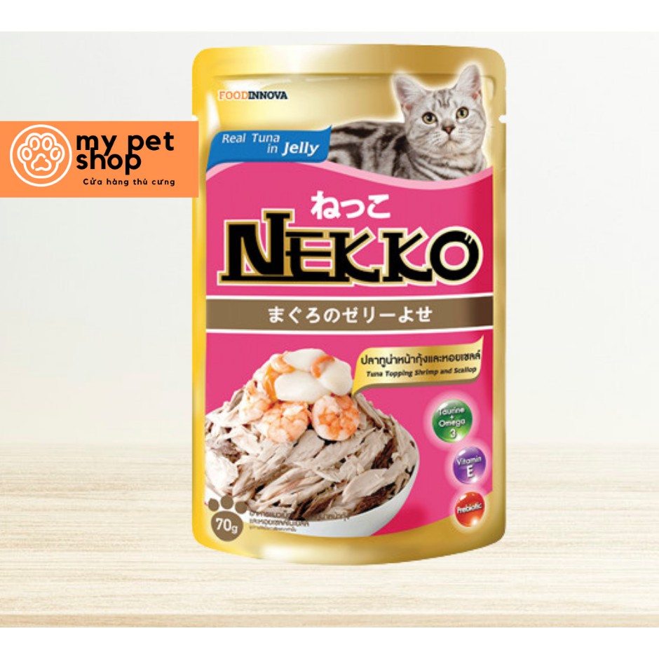 Pate cho mèo đủ vị nekko tuna in jelly