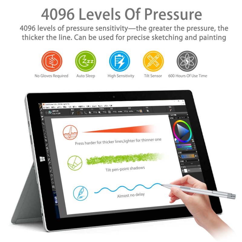Bút Cảm Ứng Chất Liệu Hợp Kim Nhôm Cho Xiaoxin Pad Pro / P11 11.5 &quot;