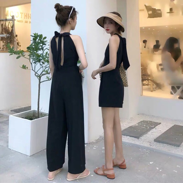 [ Sẵn Ngắn sz M & L ] ♥️ JUMSUIT CỔ YẾM/JUM NGẮN/JUM DÀI