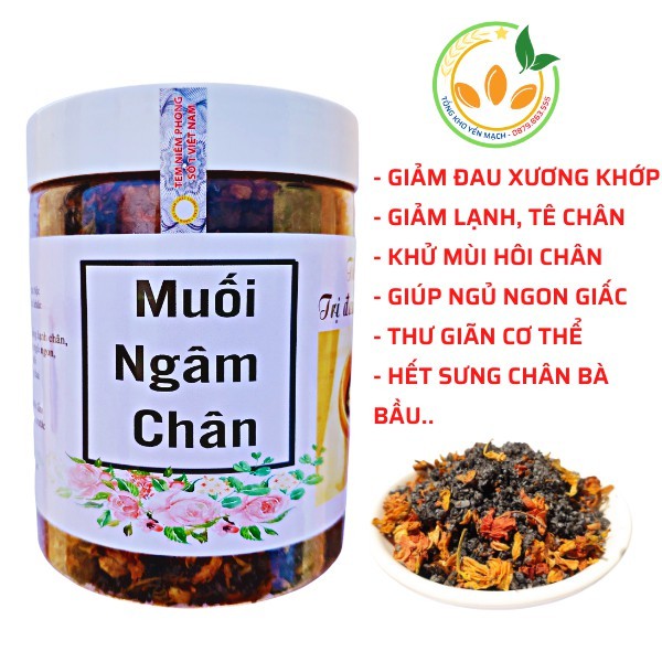 Muối ngâm chân thảo dược, muối ngâm khử mùi khó chịu của chân, giúp thải độc tố giảm đau xương khớp - 500gr - CỰC RẺ