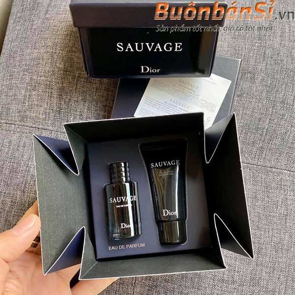 Gift Set Dior Sauvage EDP Dành Cho Nam - [Nước hoa + Sữa tắm]