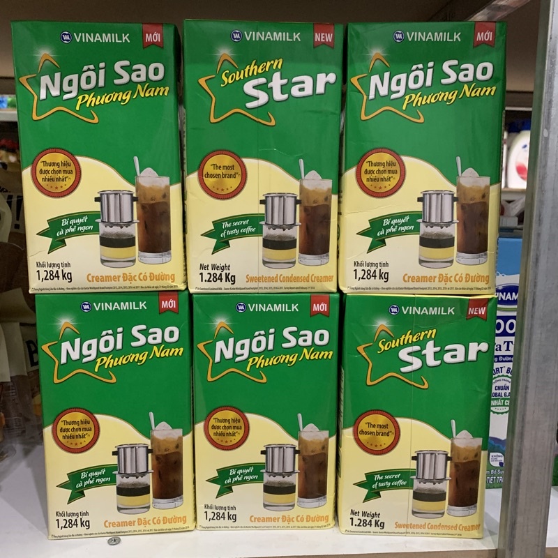 Sữa đặc có đường Ngôi sao Phương Nam hộp giấy 1,284kg