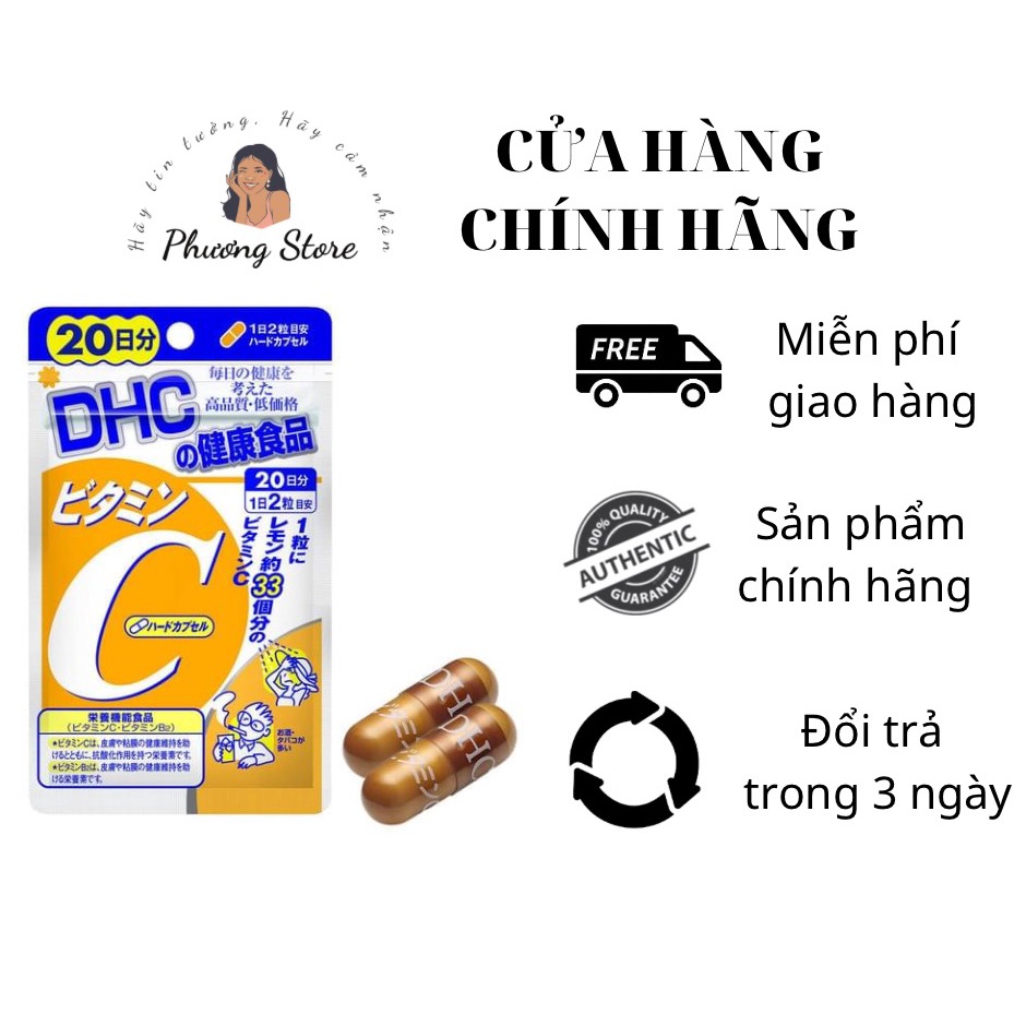 Viên uống DHC bổ sung Vitamin C 40 viên 20 ngày