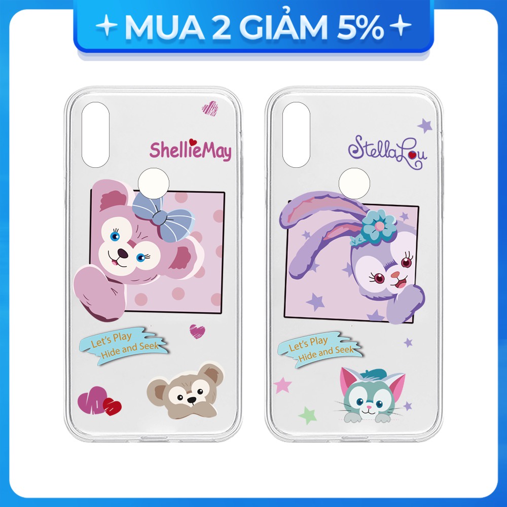 Ốp lưng Vsmart Joy 3/Joy 4/Bee 3/Star 3/Aris/....dẻo trong in hình Gấu Duffy