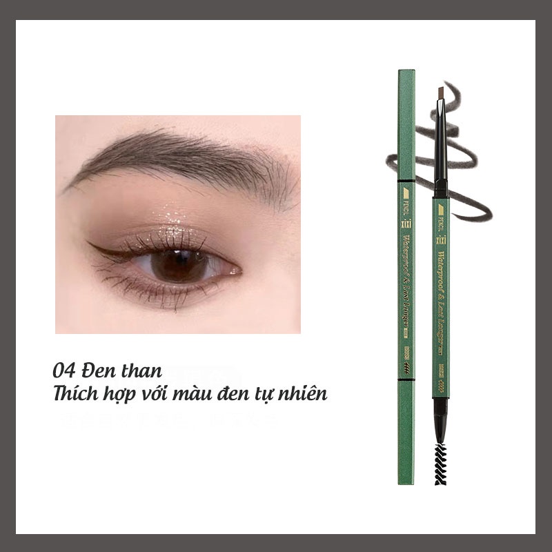 Chì Kẻ Mày 2 Đầu XiXi Chính Hãng Bền Màu Lâu Trôi Chống Nước Chính Hãng